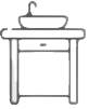 洗面台 lavatory